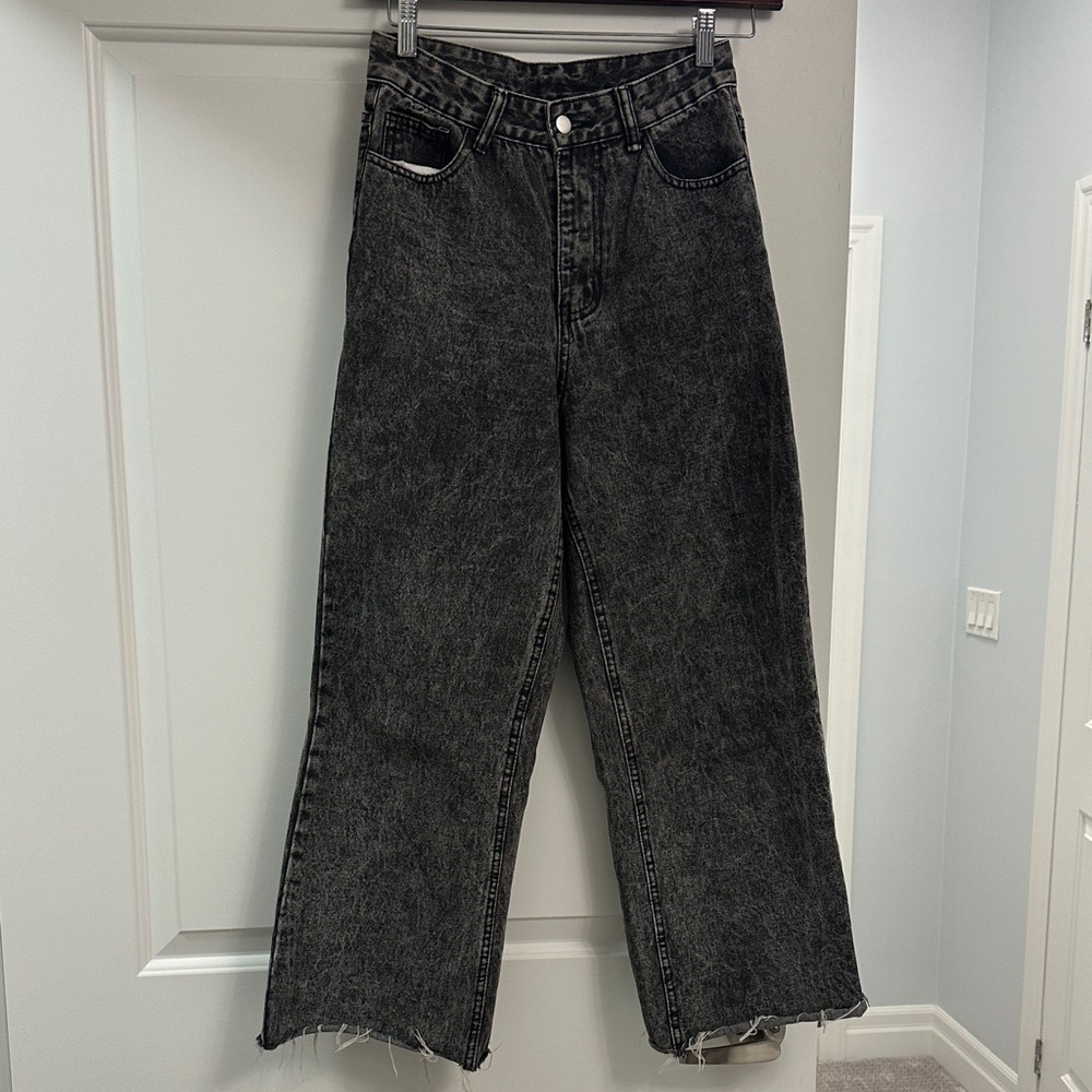 Size 2 Black Acid Wash Jeans